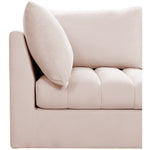 Jacob 103" Velvet Upholstered 5pc. Modular Sectional in Pink
