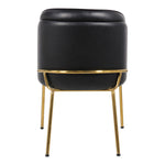 Jagger Vegan Leather Upholstered Dining Chair in Black