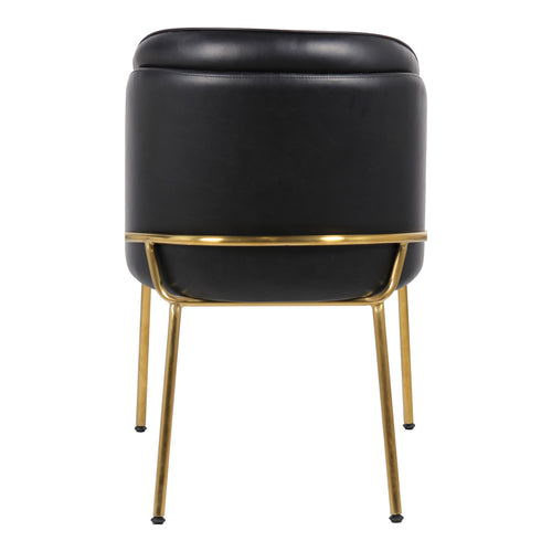 Jagger Vegan Leather Upholstered Dining Chair in Black