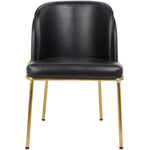 Jagger Vegan Leather Upholstered Dining Chair in Black