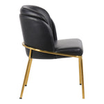 Jagger Vegan Leather Upholstered Dining Chair in Black