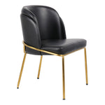 Jagger Vegan Leather Upholstered Dining Chair in Black