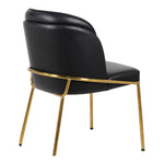 Jagger Vegan Leather Upholstered Dining Chair in Black