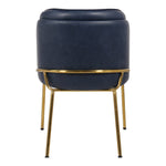 Jagger Vegan Leather Upholstered Dining Chair in Navy