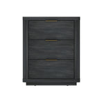 Evelyn 20" Nightstand (3-Drawer) in Charcoal Gray