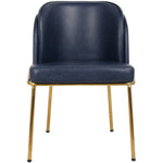 Jagger Vegan Leather Upholstered Dining Chair in Navy