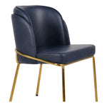Jagger Vegan Leather Upholstered Dining Chair in Navy