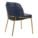 Jagger Vegan Leather Upholstered Dining Chair in Navy