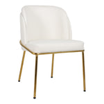 Jagger Vegan Leather Upholstered Dining Chair in White