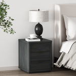 Evelyn 20" Nightstand (3-Drawer) in Charcoal Gray