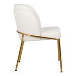 Jagger Vegan Leather Upholstered Dining Chair in White