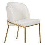 Jagger Vegan Leather Upholstered Dining Chair in White