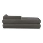 Kennedy Chenille Fabric Upholstered Bench in Grey