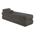 Kennedy Chenille Fabric Upholstered Bench in Grey
