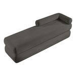 Kennedy Chenille Fabric Upholstered Bench in Grey