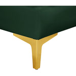 Alina 65" Velvet Upholstered 2pc. Modular Loveseat in Green