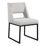 Jayce Boucle Fabric Upholstered Dining Chair in Cream