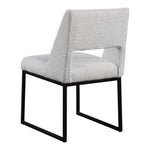 Jayce Boucle Fabric Upholstered Dining Chair in Cream