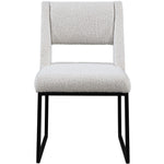 Jayce Boucle Fabric Upholstered Dining Chair in Cream