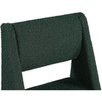 Jayce Boucle Fabric Upholstered Dining Chair in Green