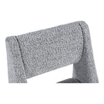 Jayce Boucle Fabric Upholstered Dining Chair in Grey