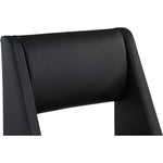 Jayce Vegan Leather Upholstered Dining Chair in Black