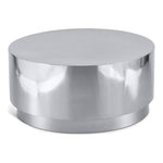 Jazzy Stainless Steel Coffee Table in Silver