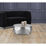 Jazzy Stainless Steel Coffee Table in Silver