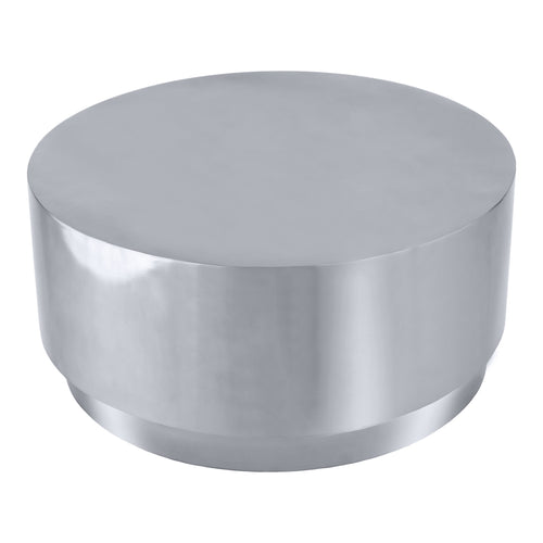 Jazzy Stainless Steel Coffee Table in Silver