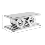 Jocelyn Coffee Table in Mirrored
