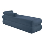 Kennedy Chenille Fabric Upholstered Bench in Light Blue