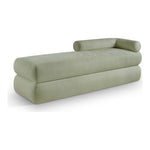 Kennedy Chenille Fabric Upholstered Bench in Mint