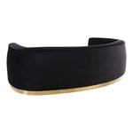 Julian 91.5" Velvet Upholstered Sofa in Black