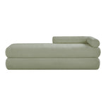 Kennedy Chenille Fabric Upholstered Bench in Mint