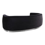 Julian 91.5" Velvet Upholstered Sofa in Black