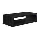 Alma Oak Veneer Coffee Table in Black