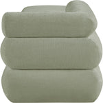 Kennedy Chenille Fabric Upholstered Bench in Mint