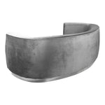 Julian 91.5" Velvet Upholstered Sofa in Grey