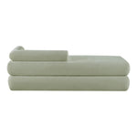 Kennedy Chenille Fabric Upholstered Bench in Mint