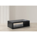 Alma Oak Veneer Coffee Table in Black