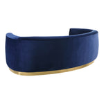 Julian 91.5" Velvet Upholstered Sofa in Navy