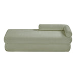 Kennedy Chenille Fabric Upholstered Bench in Mint