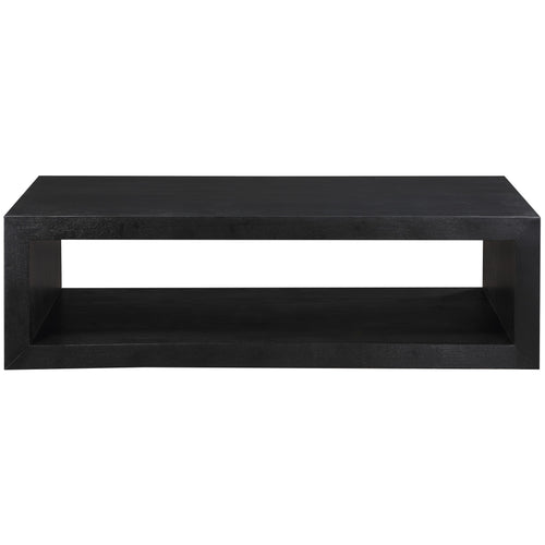 Alma Oak Veneer Coffee Table in Black