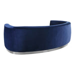 Julian 91.5" Velvet Upholstered Sofa in Navy