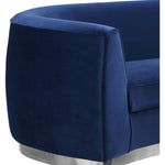 Julian 91.5" Velvet Upholstered Sofa in Navy