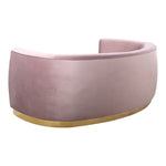 Julian 91.5" Velvet Upholstered Sofa in Pink