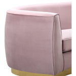 Julian 91.5" Velvet Upholstered Sofa in Pink