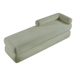 Kennedy Chenille Fabric Upholstered Bench in Mint