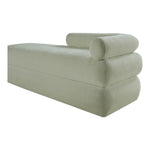 Kennedy Chenille Fabric Upholstered Bench in Mint