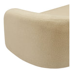 Kali Faux Shearling Teddy Fabric Upholstered Chair in Beige